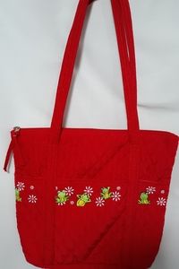 Bright Red Frog Tote